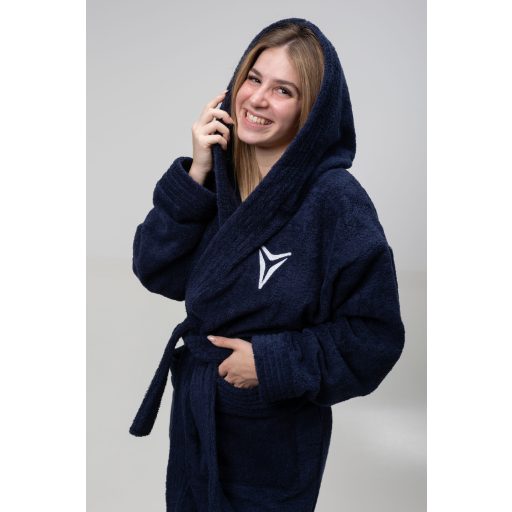 Unisex köntös sötétkék  M, L, XL, 2XL, 3XL
