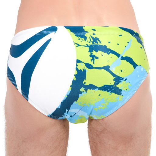 Splatter blue on green wp trunk