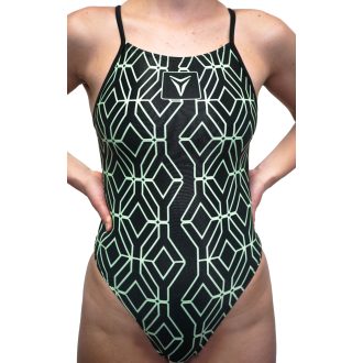 Úszódressz Y black with mint