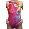 Floral 3 purple zip