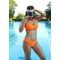 Bikini felső basic narancssárga