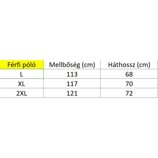 MASTERS férfi kék póló