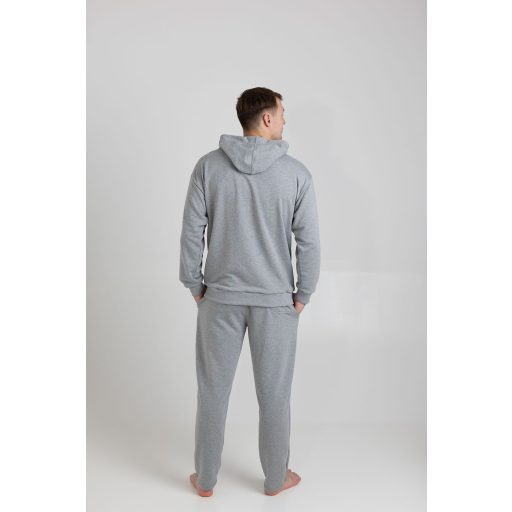 UNISEX PULÓVER, BELEBÚJÓS, ZSEBES, NORMÁL KAPUCNI - Szürke