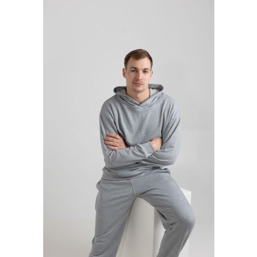 UNISEX PULÓVER, BELEBÚJÓS, ZSEBES, NORMÁL KAPUCNI - Szürke