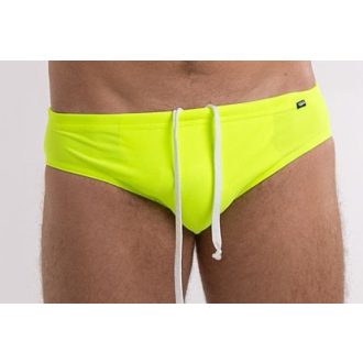 Férfi szimpla úszónadrág, Neon sárga